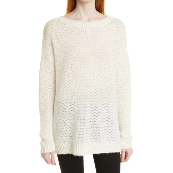 Nordstrom Sweaters - NORDSTROM SIGNATURE Cashmere Sequin Sweater in Ivory size XXS